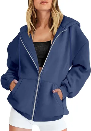 SHAOBGE Fall Oversized Hoodies Sweats for Women 2024 Casual Sports Long Sleeve Sweatshirts Pullover Fleece Y2k Hooded Sweater