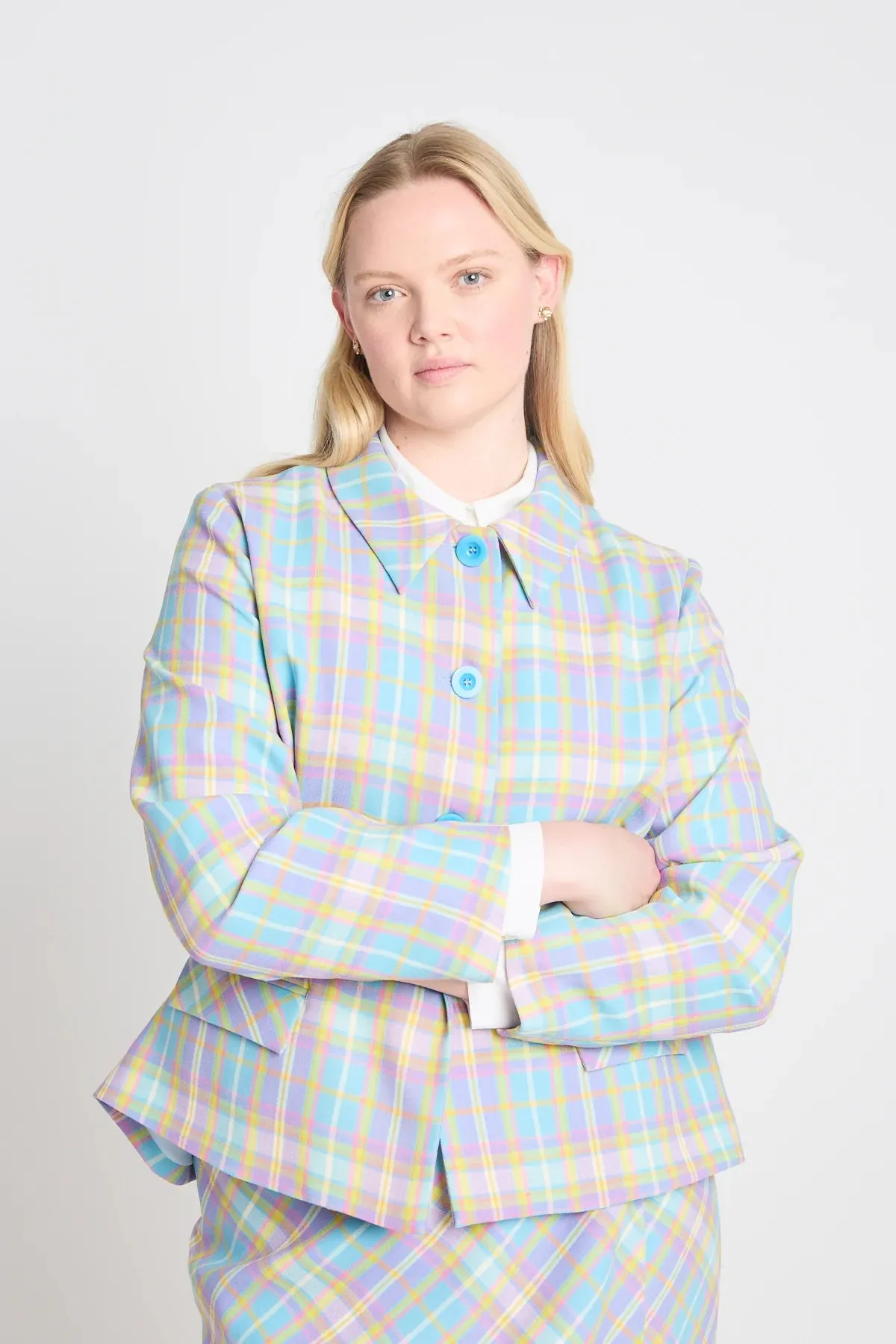 Twenty-Seven Names - Perpetual Motion Jacket Pastel Check