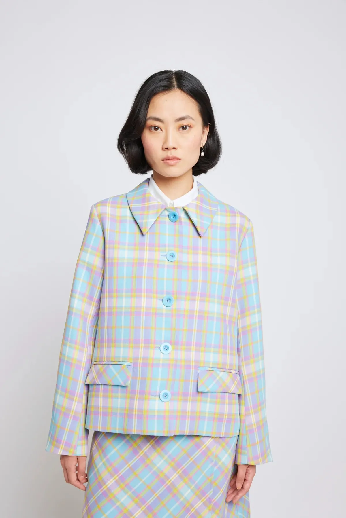 Twenty-Seven Names - Perpetual Motion Jacket Pastel Check