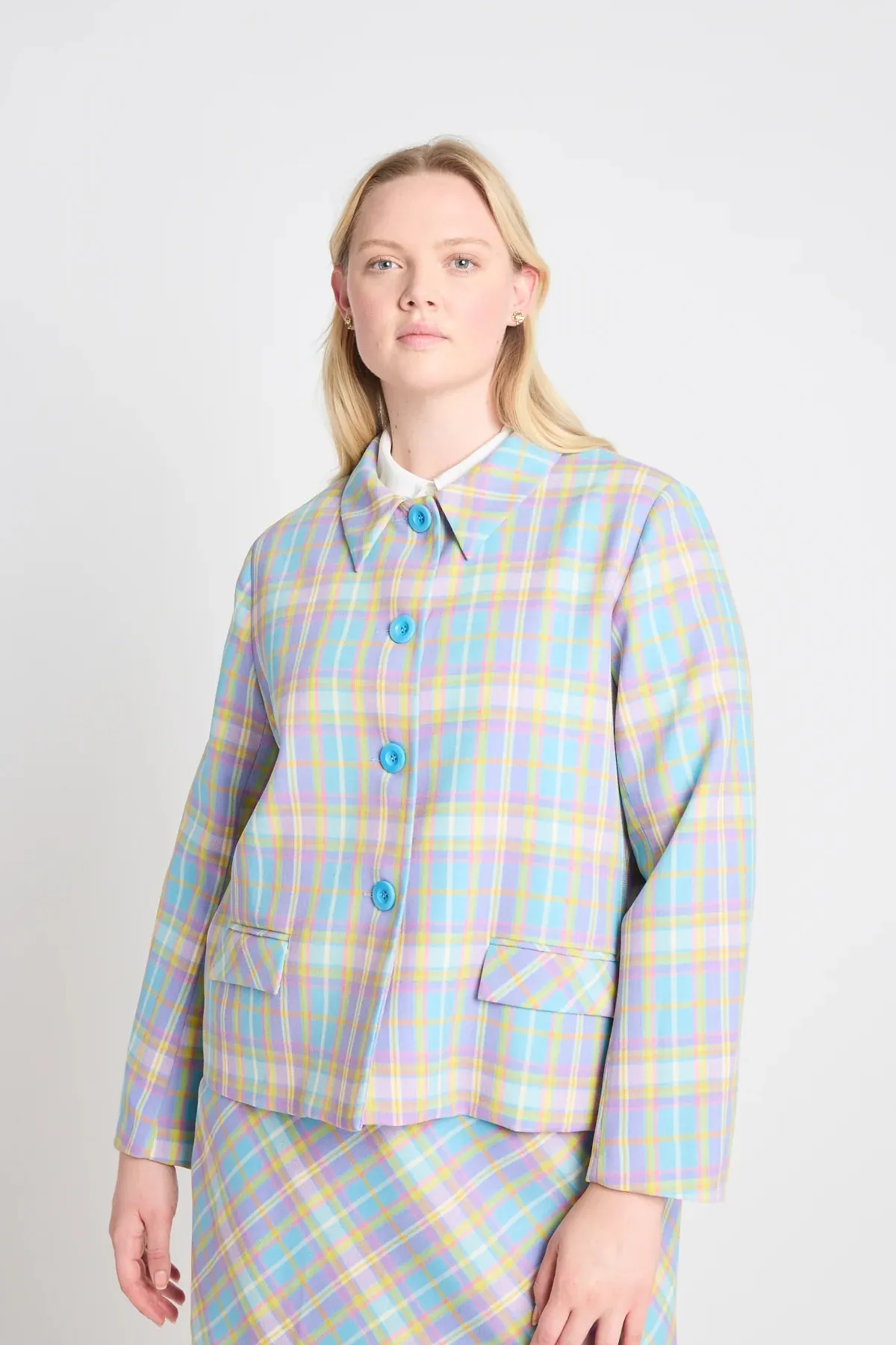 Twenty-Seven Names - Perpetual Motion Jacket Pastel Check