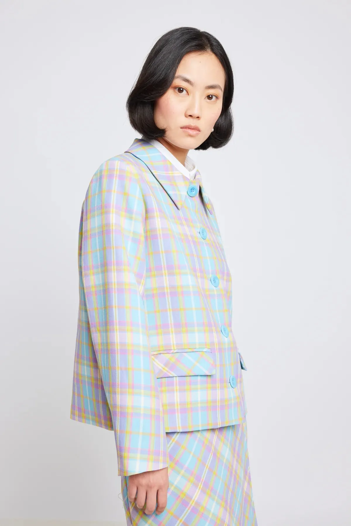 Twenty-Seven Names - Perpetual Motion Jacket Pastel Check