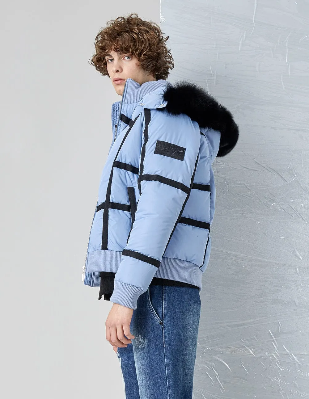 Unisex Blue Down Jacket