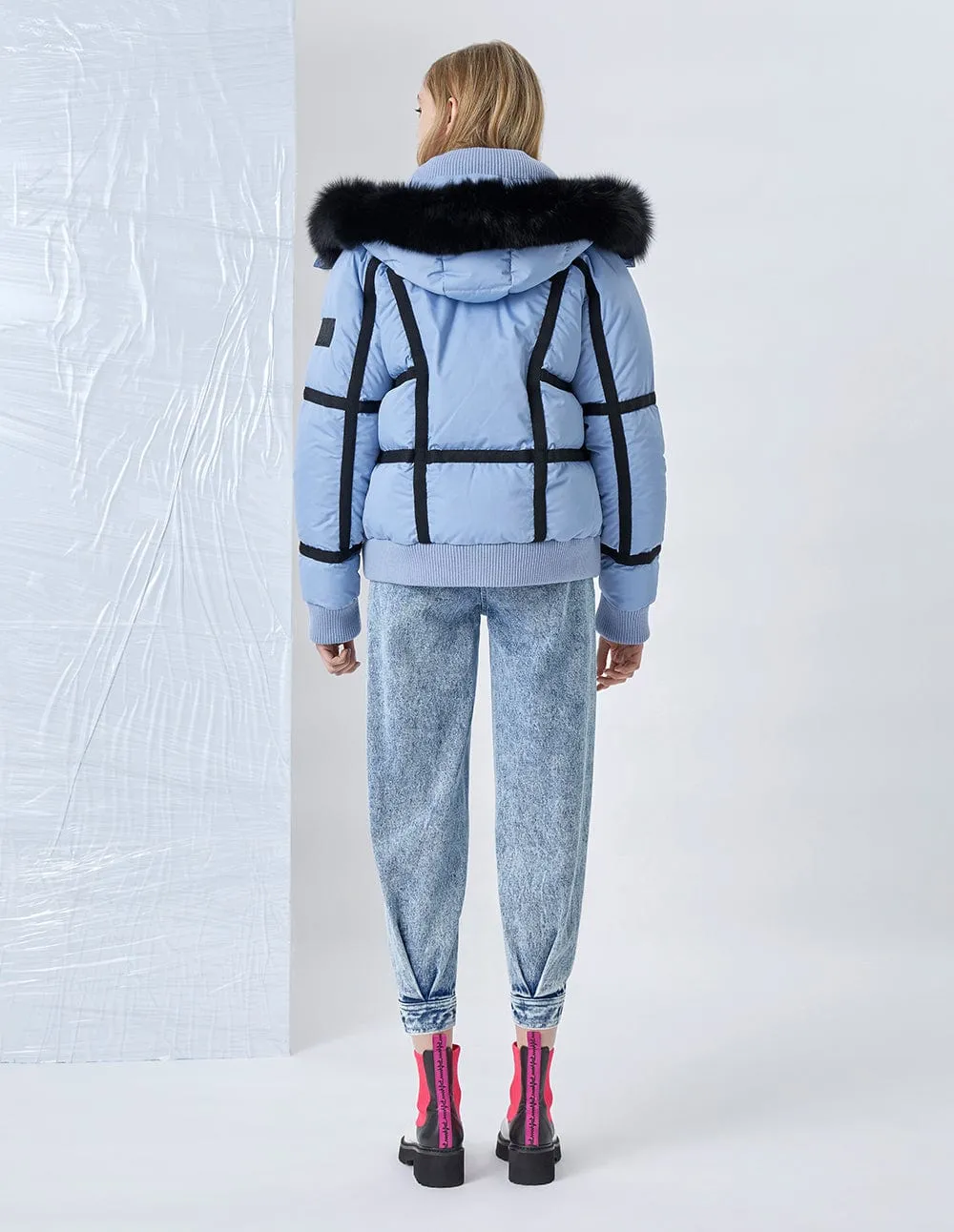 Unisex Blue Down Jacket