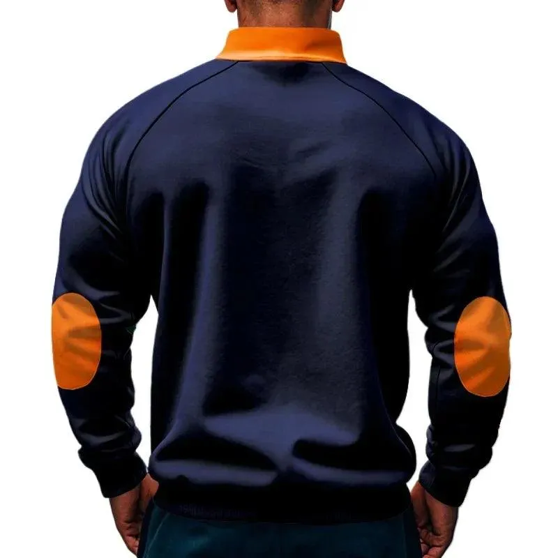 Warm Fleece Half Zipper Tactical Hoodies Stand Collar Sports Sweatshirts