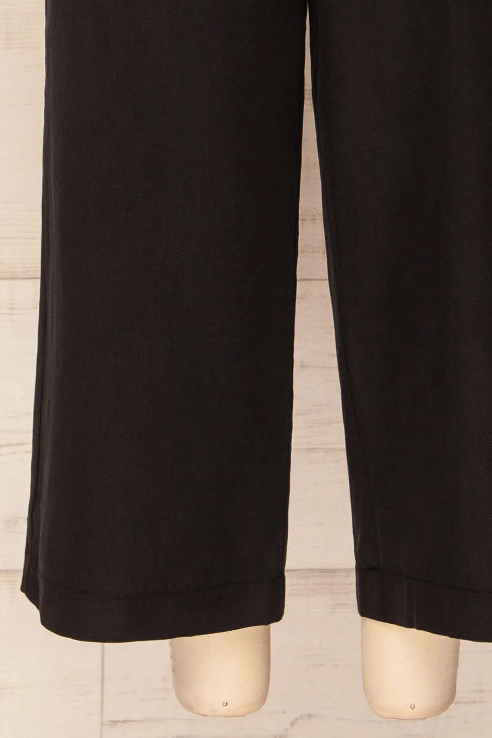 Waterville | Cropped Black Wide-Leg Pants