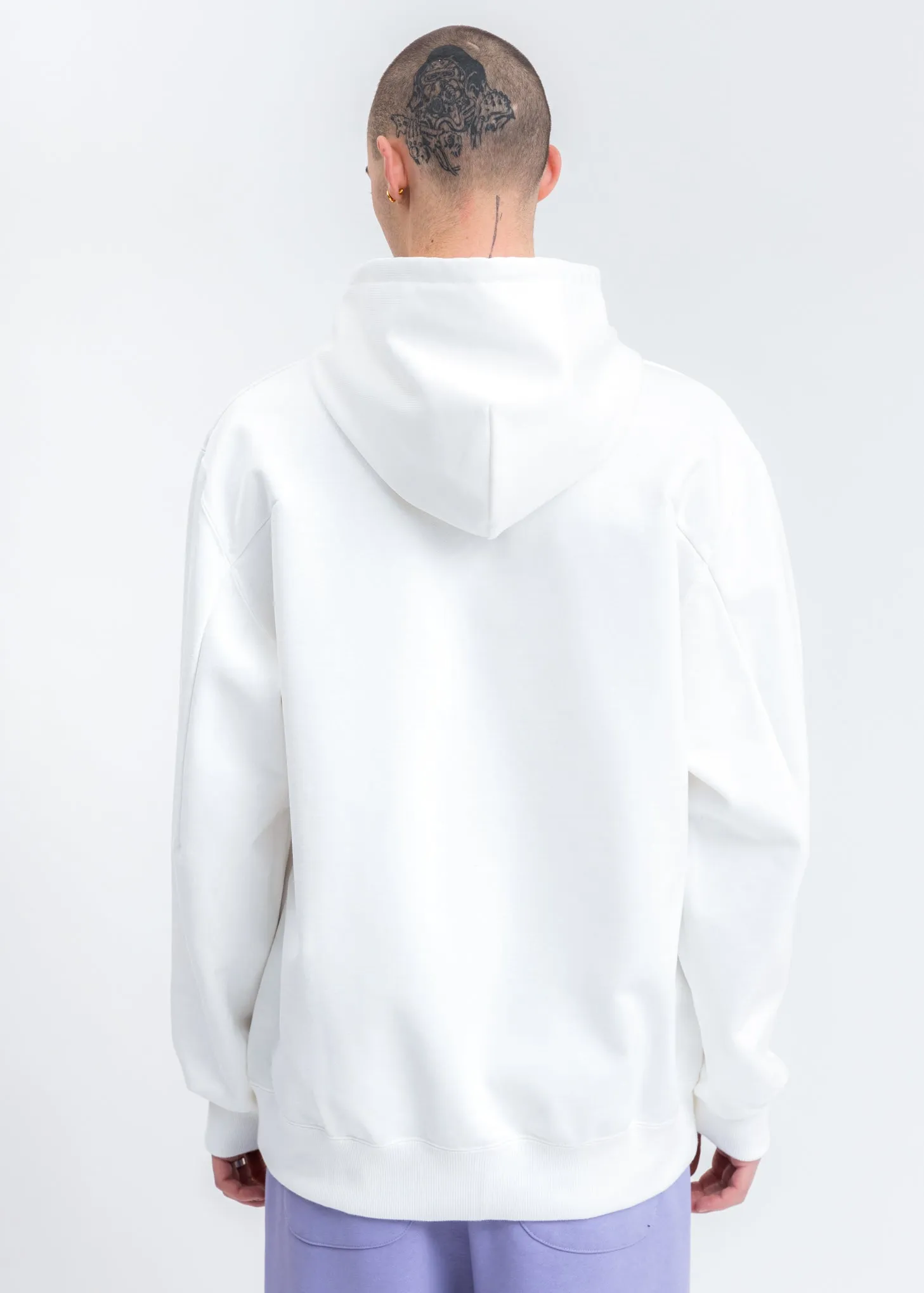 White Not Birthday Embroidery Hoodie