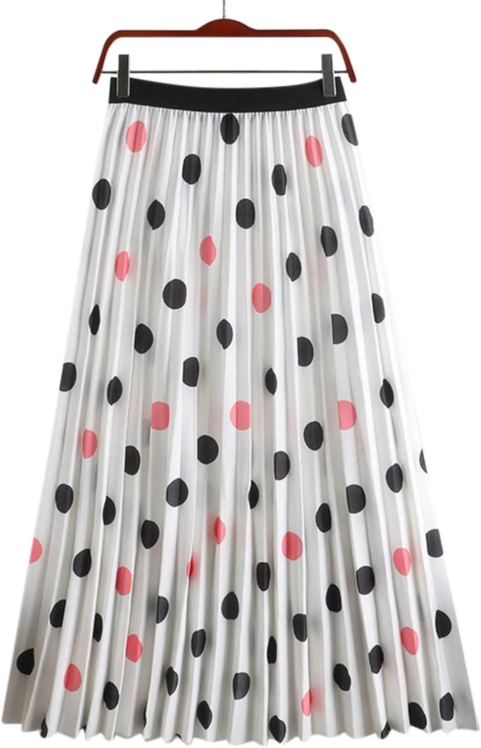Womens High Waist Skirt Women 2023 Spring Summer Floral Long Skirts A Line Skirts Floral Pleated Swing Print Midi