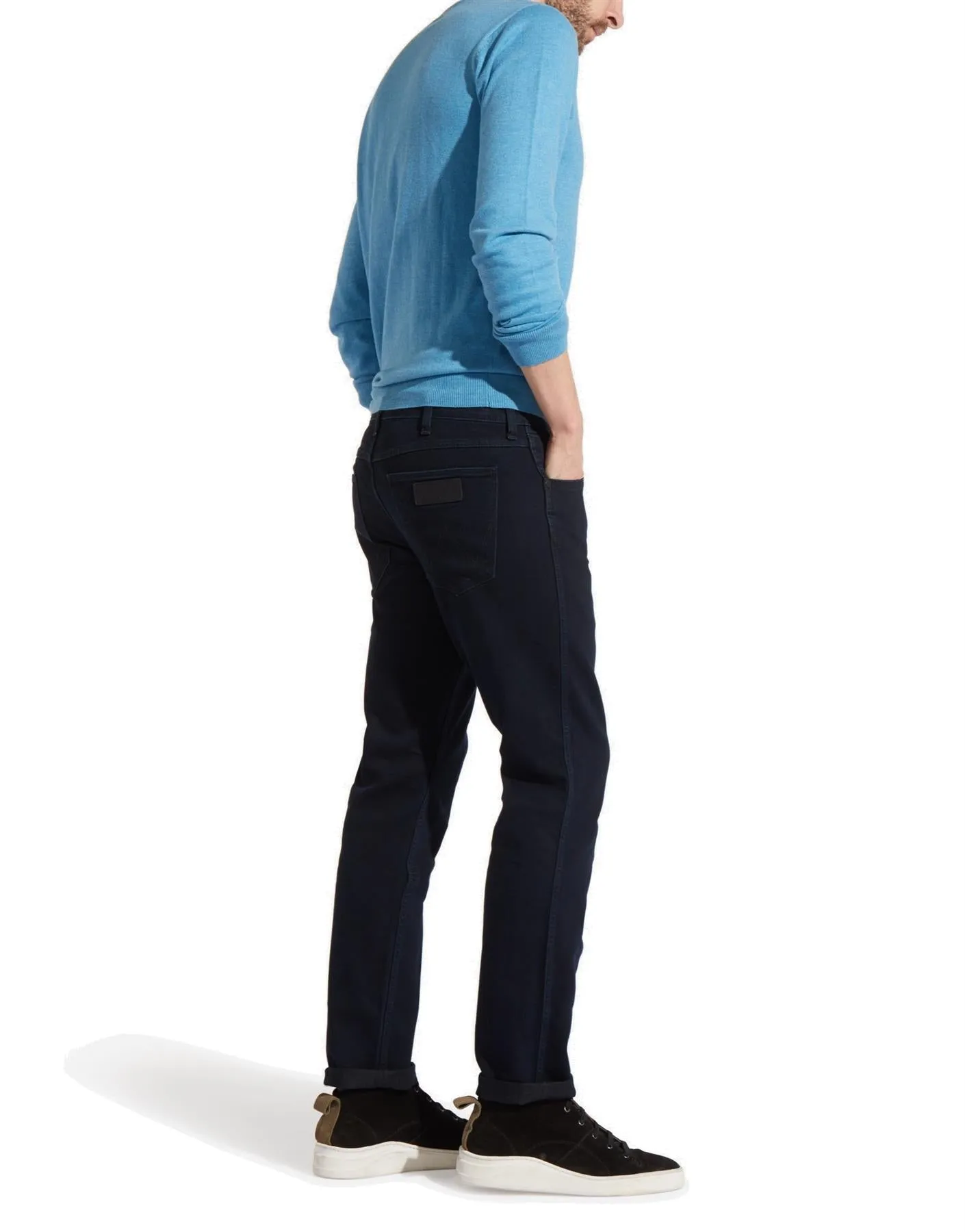 Wrangler Men's Greensboro Straight Leg Stretch Denim in Black (W15QQC77D) Waist 32 - 46